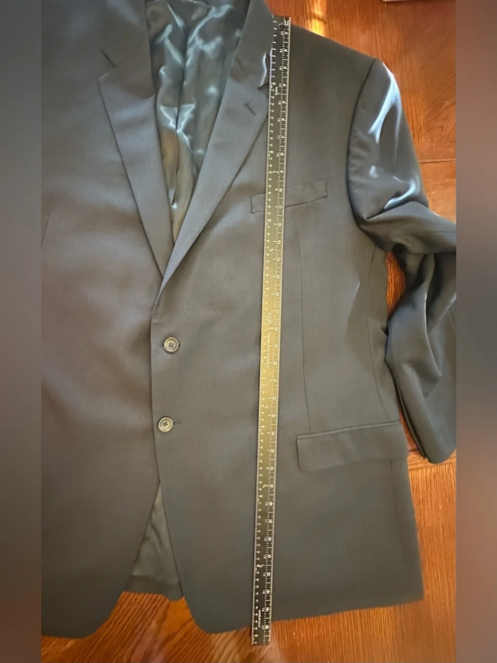 Pronto Uomo Platinum Navy Two-Button Suit Jacket 50L Wool